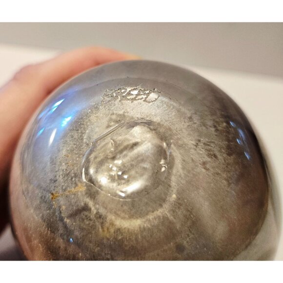 Cal Breed amethyst Feathered Art Glass Vase With Elegant Iridescent Detailing si - Picture 6 of 8